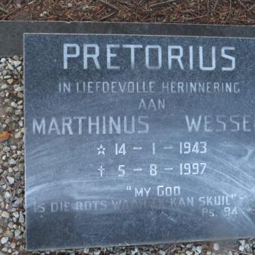 PRETORIUS Marthinus Wessel 1943-1997