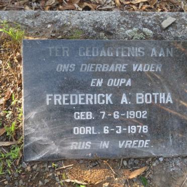 BOTHA Frederick A. 1902-1978