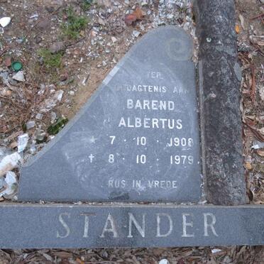 STANDER Barend Albertus 1908-1979