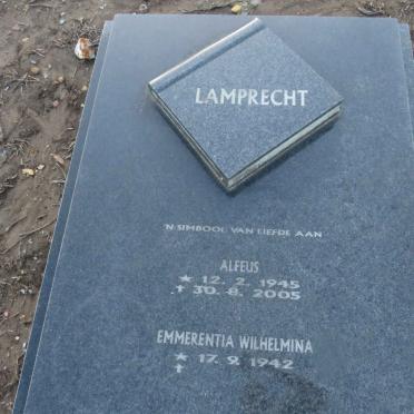 LAMPRECHT Alfeus 1945-2005 &amp; Emmerentia Wilhelmina 1942-