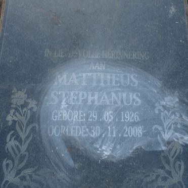 MATTHEUS Stephanus 1926-2008