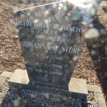 STONE Johanna M. 1919-1994