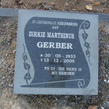 GERBER Dirkie Marthinus 1933-2005