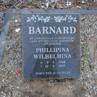 BARNARD Phillipina Wilhelmina 1938-1957