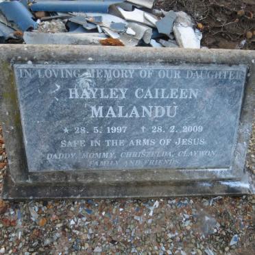 MALANDU Hayley Caileen 1997-2009