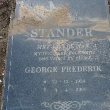 STANDER George Frederik 1934-2008