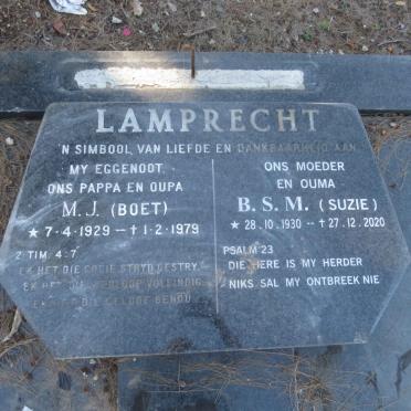 LAMPRECHT M.J. 1929-1979 &amp; B.S.M. 1930-2020