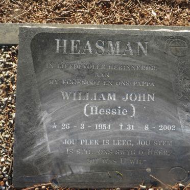 HEASMAN William John 1954-2002