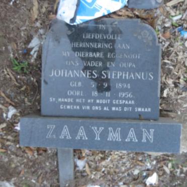 ZAAYMAN Johannes Stephanus 1894-1956