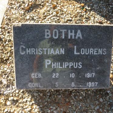 BOTHA Christiaan Lourens Philippus 1917-1997