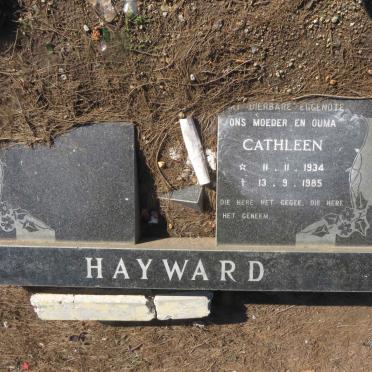 HAYWARD Cathleen 1934-1985