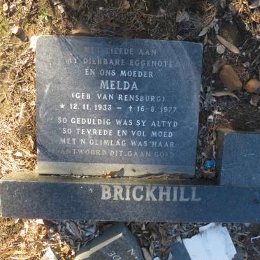 BRICKHILL Melda nee VAN RENSBURG 1933-1977