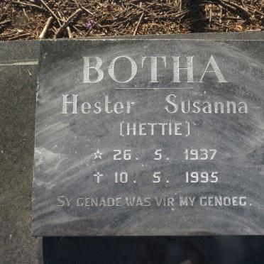 BOTHA Hester Susanna 1937-1995