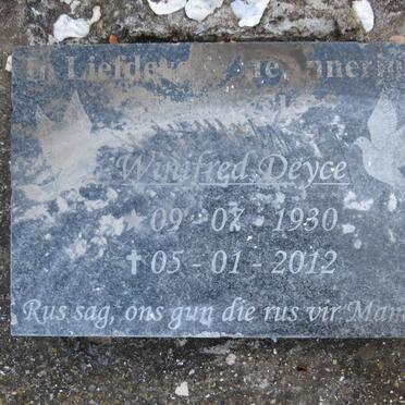 DEYCE Winifred 1930-2012