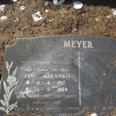 MEYER Jan Abraham 1917-1984