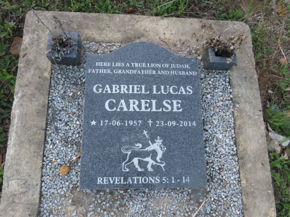 CARELSE Gabriel Lucas 1957-2014