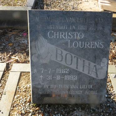 BOTHA Christo Lourens 1962-1993