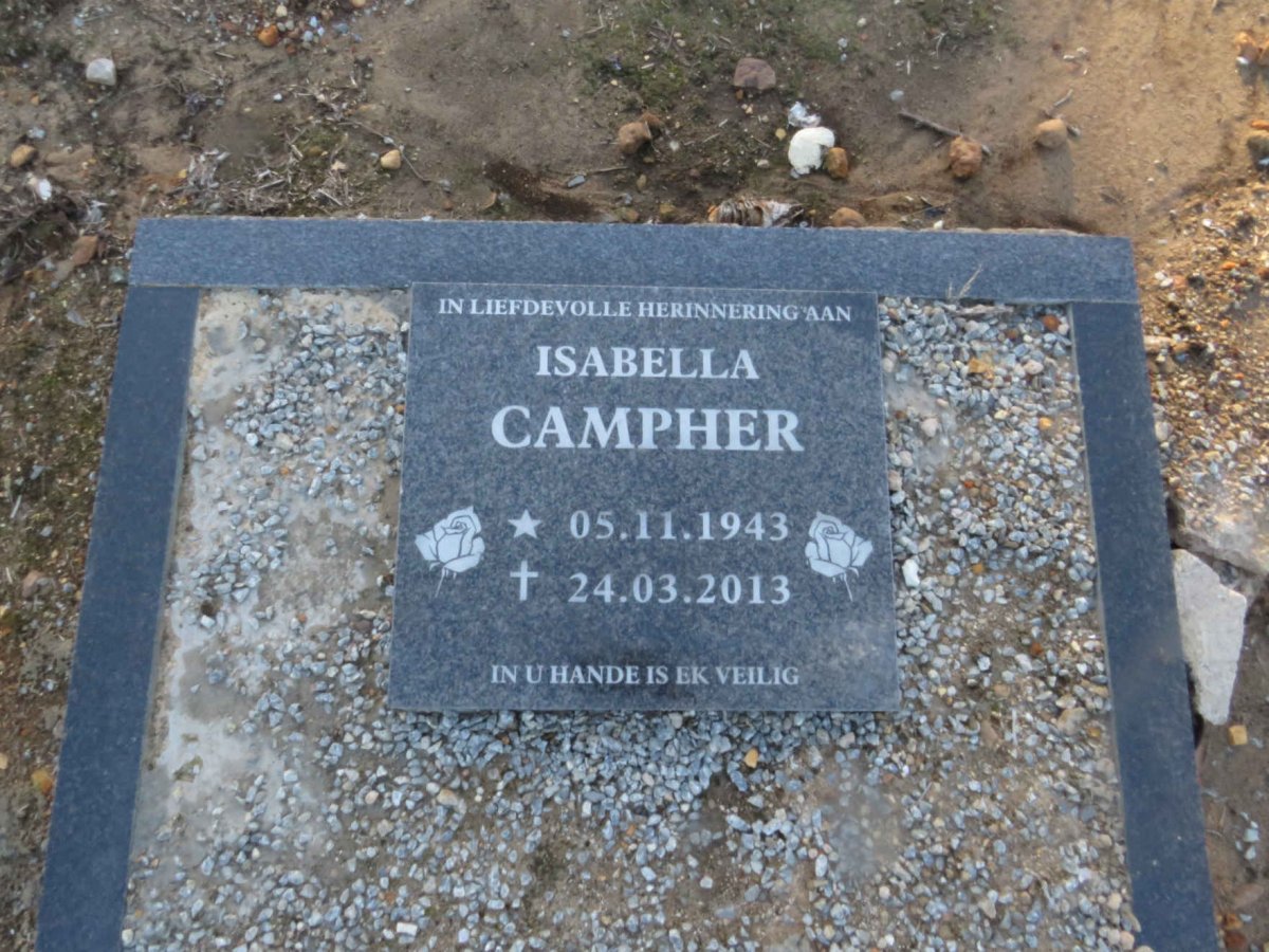 CAMPHER Isabella 1943-2013