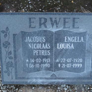 ERWEE Jacobus Nicolaas Petrus 1913-1990 &amp; Engela Louisa 1920-1999