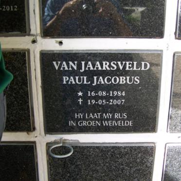 JAARSVELD Paul Jacobus, van 1984-2007