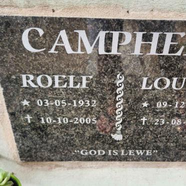 CAMPHER Roelf 1932-2005 & Louisa 1933-2022