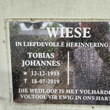 WIESE Tobias Johannes 1933-2019