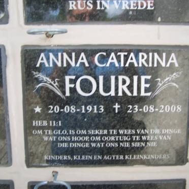 FOURIE Anna Catarina 1913-2008