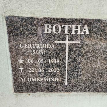 BOTHA Gertruida 1939-2022