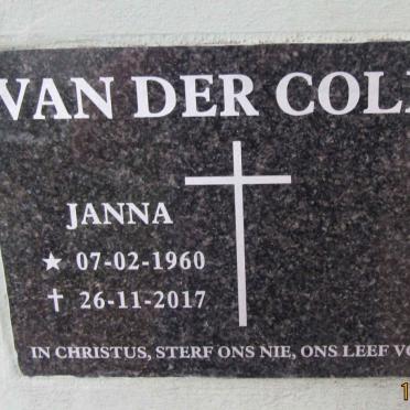 COLFF Janna, van der 1960-2017