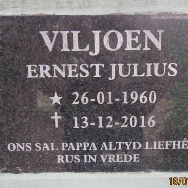 VILJOEN Ernest Julius 1960-2016