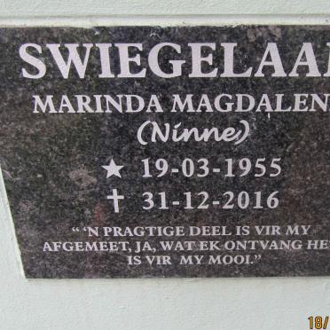 SWIEGELAAR Marinda Magdalena 1955-2016