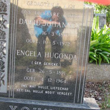 YOUNG Dawid Johannes 1887-1972 &amp; Engela Hugonda GERICKE 1891-1964