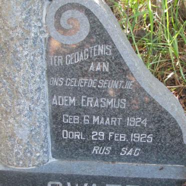 SWART Adem Erasmus 1924-1925