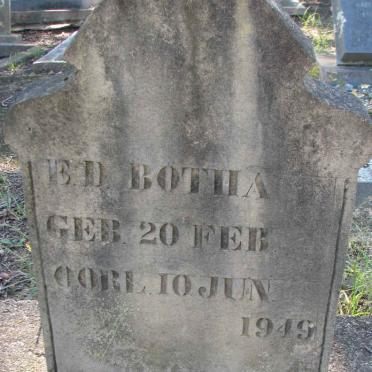 BOTHA E.D. 1914-1949