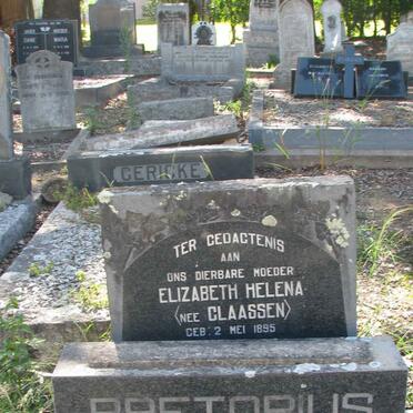 PRETORIUS Elizabeth Helena nee CLAASSEN 1895-1966