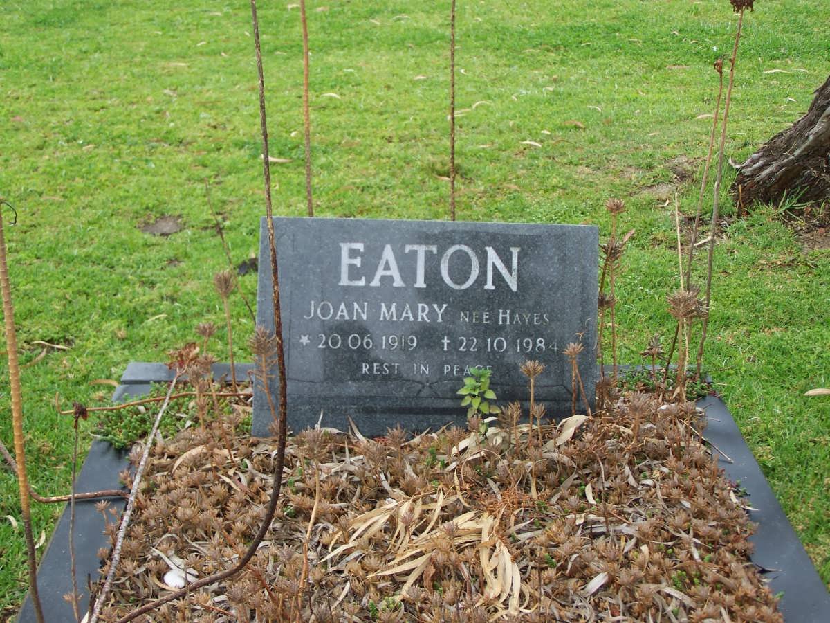 EATON Joan Mary nee HAYES 1919-1984