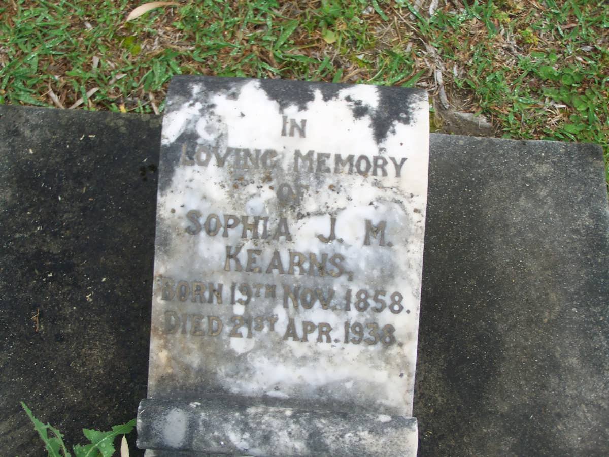 KEARNS Sophia J.M. 1858-1938