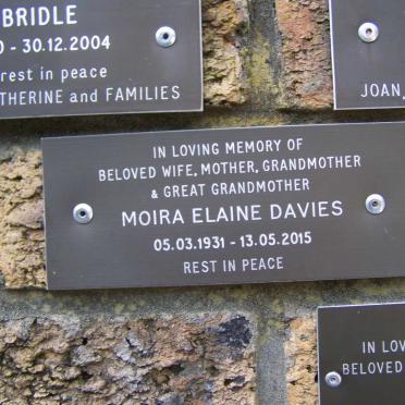 DAVIES Moira Elaine 1931-2015