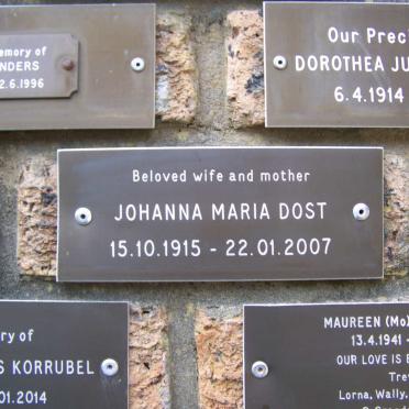 DOST Johanna Maria 1915-2007