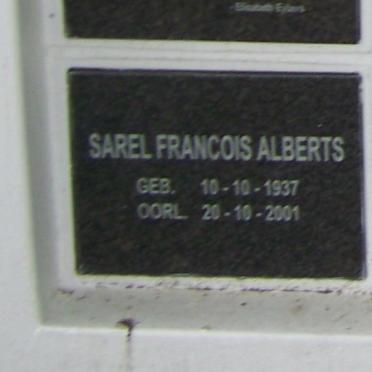 ALBERTS Sarel Francois 1937-2001