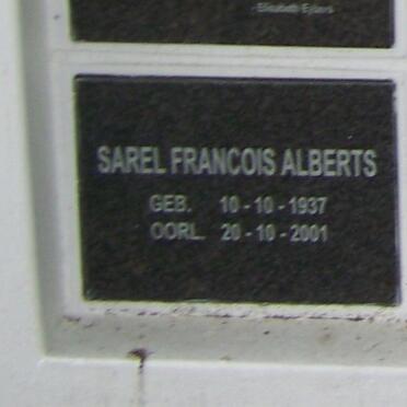 ALBERTS Sarel Francois 1937-2001