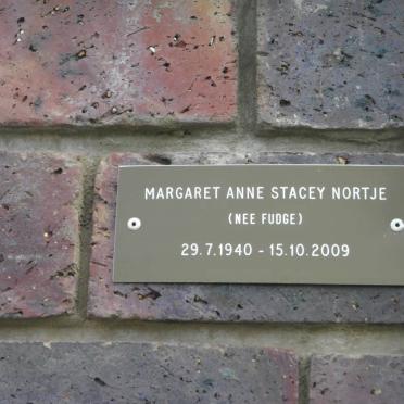 NORTJE Margaret Anne Stacey nee FUDGE 1940-2009