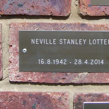 LOTTER Neville Stanley 1942-2014