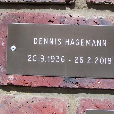 HAGEMANN Dennis 1936-2018