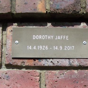 JAFFE Dorothy 1926-2017