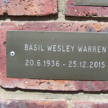 WARREN Basil Wesley 1936-2015