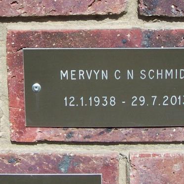 SCHMIDT Mervyn C.N. 1938-2013