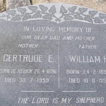 ? William H. 1898-1959 &amp; Gertrude E. 1896-1959