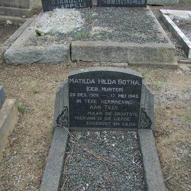 BOTHA Matilda Hilda nee HURTER 1908-1945