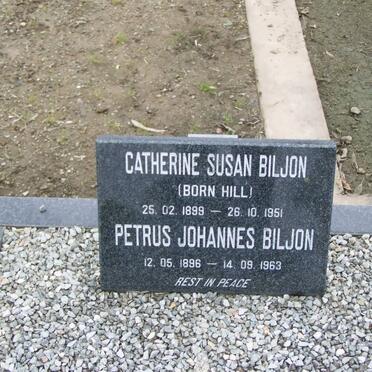 BILJON Petrus Johannes 1896-1963 &amp; Catherine Susan HILL 1899-1951